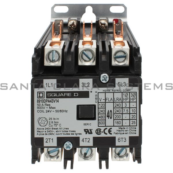 Square D 8910-DPA43V14 Contactor 07345 Product Image