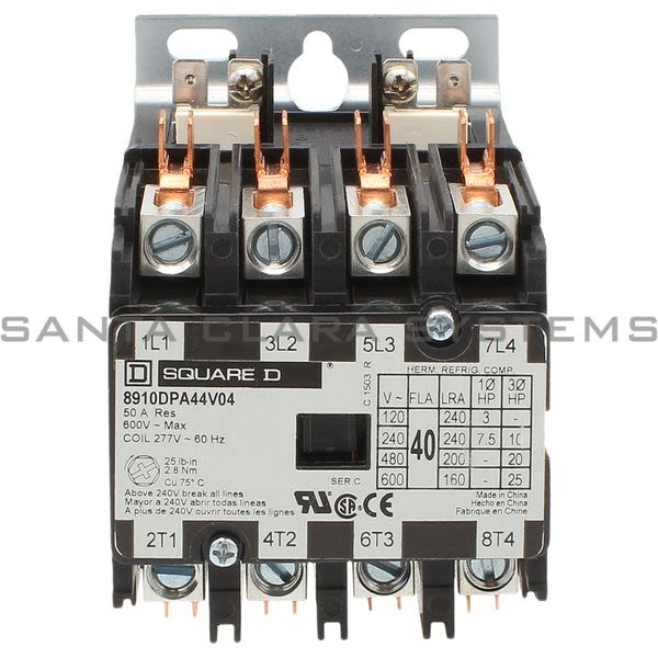 Square D 8910-DPA44V04 Definite Purpose Contactor Product Image