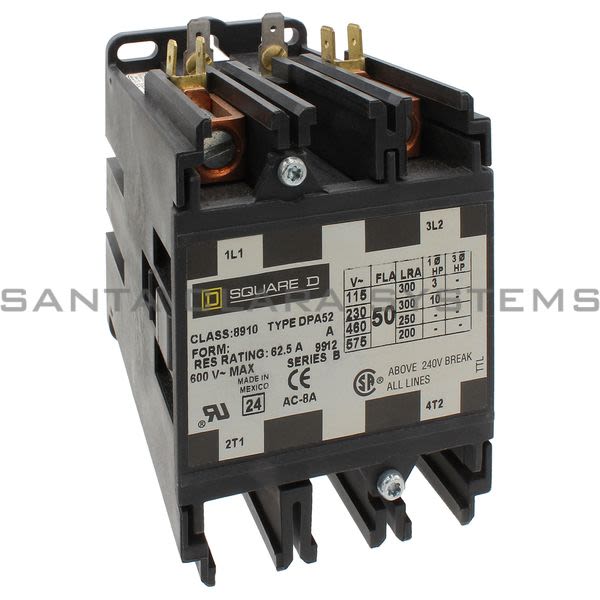 Square D 8910-DPA52V02 Definite Purpose Contactor Product Image
