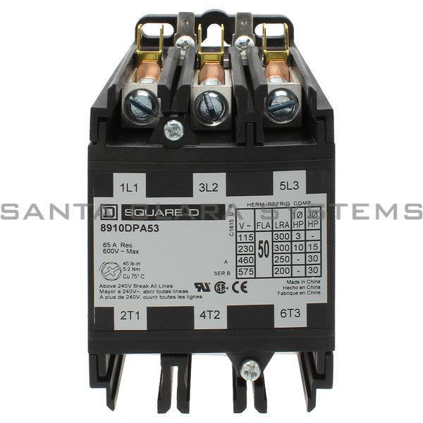 Square D 8910-DPA53V02 Contactor Definite Purpose Product Image