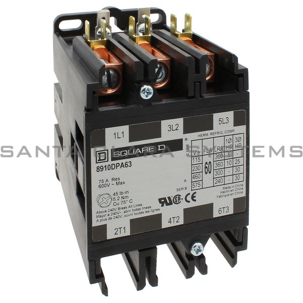 Square D 8910-DPA63V02 Contactor Product Image
