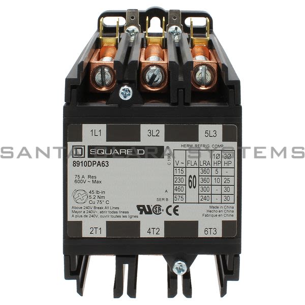Square D 8910-DPA63V02 Contactor Product Image