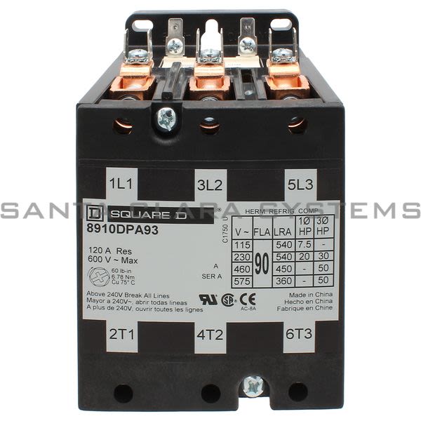 Square D 8910-DPA93V02 Contactor Product Image