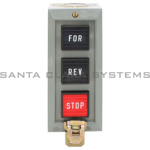 Square D 9001-BG322 3 Unit Pushbutton Station for-Rev-Stop W/ Lockout Product Image
