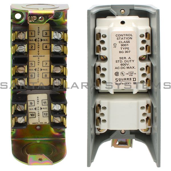 Square D 9001-BG322 3 Unit Pushbutton Station for-Rev-Stop W/ Lockout Product Image