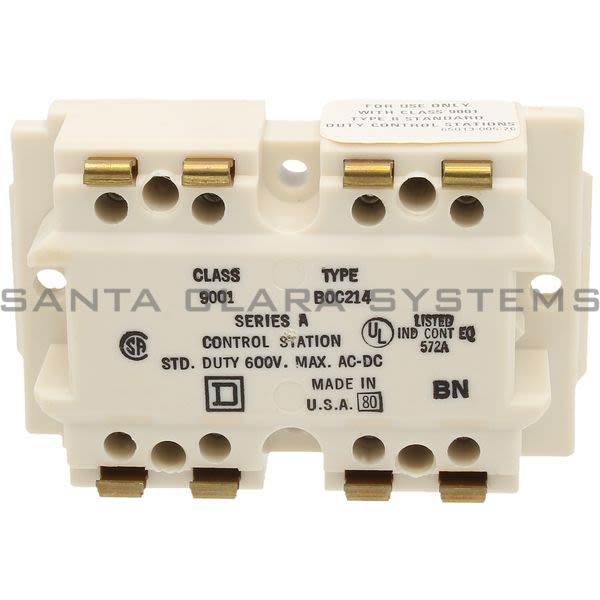 Square D 9001-BOC214 Control Station Contact Block Product Image