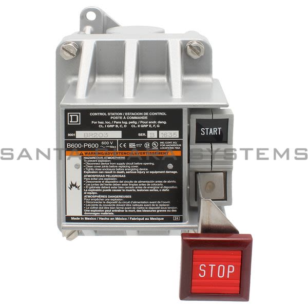 Square D 9001-BR203 Stop Start Control Station Product Image