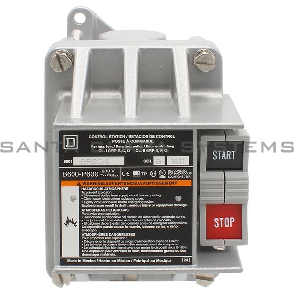 Square D 9001-BR204 Stop Start Control Station Product Image
