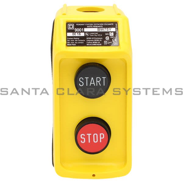 Square D 9001-BW75Y Pendant Station Product Image
