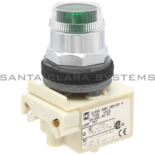 Square D 9001-K1L35G Pushbutton Product Image