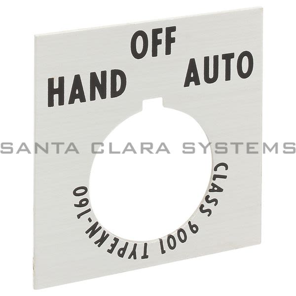 Square D 9001-KN160WP Legend Plate | Hand-Off-Auto Product Image