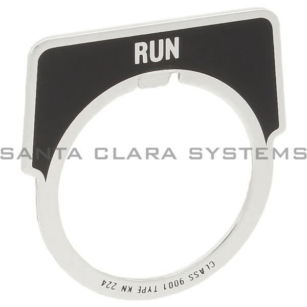 Square D 9001-KN224 Legend Plate - RUN Product Image