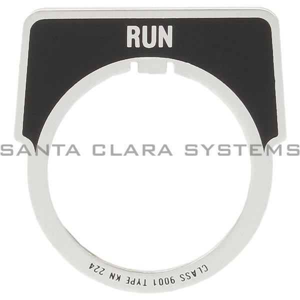 Square D 9001-KN224 Legend Plate - RUN Product Image