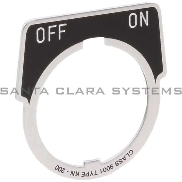Square D 9001-KN244 Legend Plate | OFF-ON Product Image