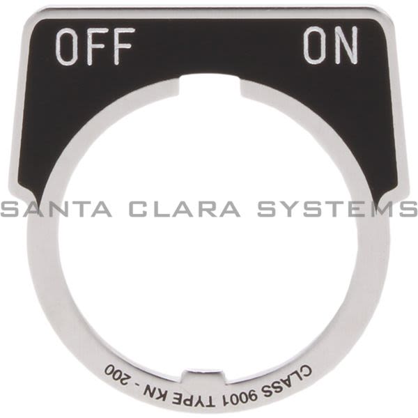 Square D 9001-KN244 Legend Plate | OFF-ON Product Image