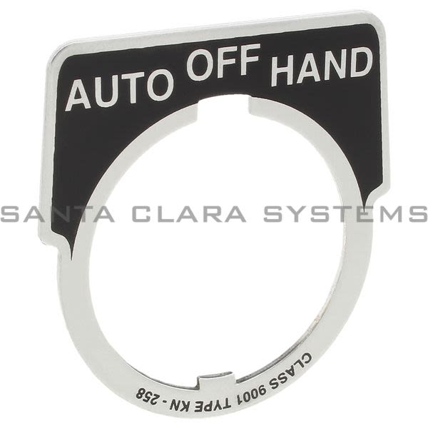 Square D 9001-KN258 Legend Plate Product Image