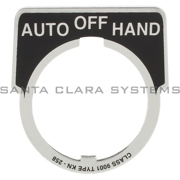 Square D 9001-KN258 Legend Plate Product Image