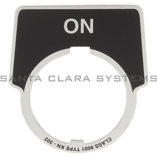 Square D 9001-KN303 Legend Plate - ON Product Image