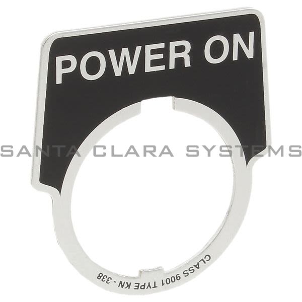 Square D 9001-KN338 Legend Plate Black | Power On Product Image