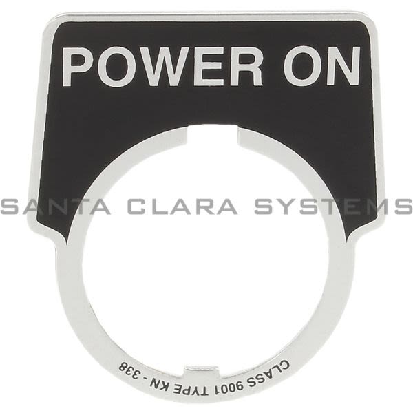 Square D 9001-KN338 Legend Plate Black | Power On Product Image