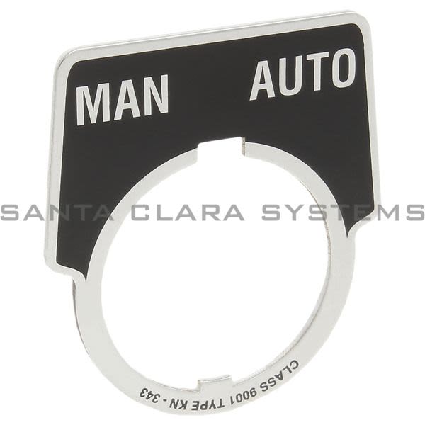 Square D 9001-KN343 Legend Plate Black | Man  Auto Product Image