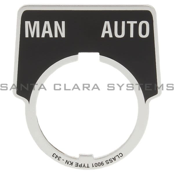 Square D 9001-KN343 Legend Plate Black | Man  Auto Product Image