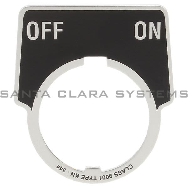 Square D 9001-KN344 Legend Plate Product Image