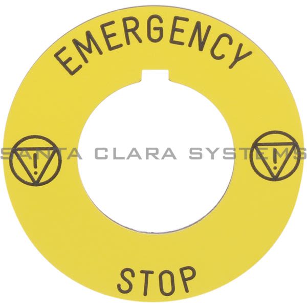 Square D 9001-KN9330 Emergency Stop Legend Plate 60mm Product Image