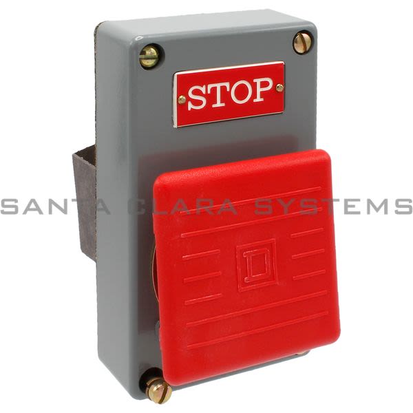 Square D 9001-P5 Palm Button Assembly Red/Stop Product Image
