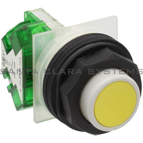 Square D 9001-SKR3YH5 PUSHBUTTON 600VAC 10AMP 30MM SK +OPTIONS Product Image