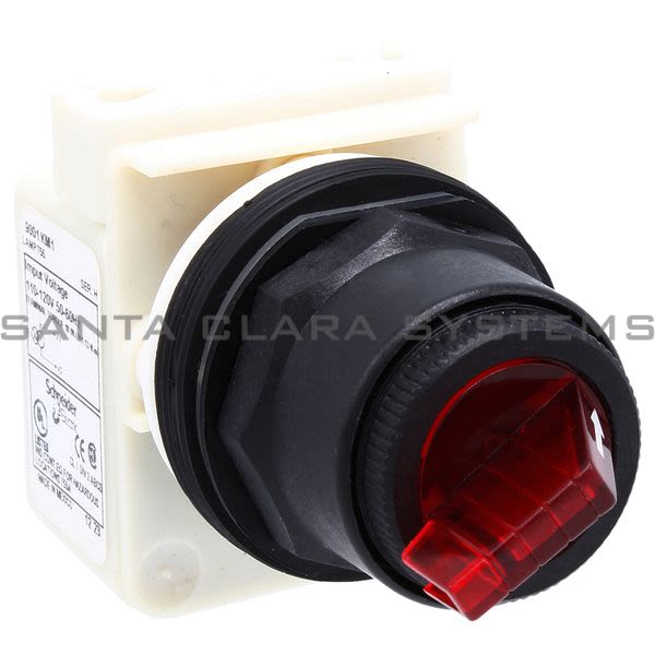 Square D 9001SK34J1R Illum Selector Switch Red Product Image