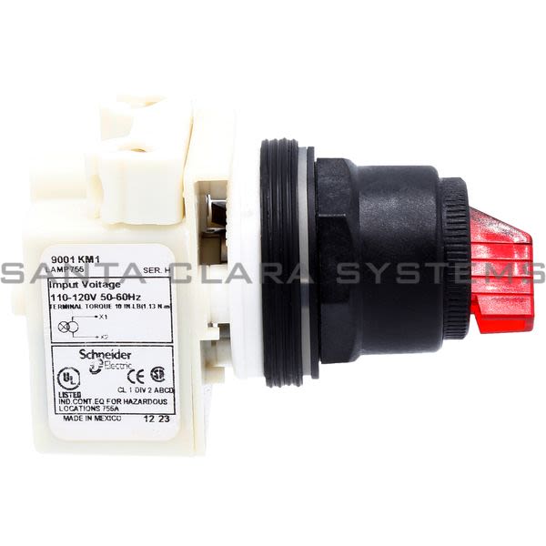 Square D 9001SK34J1R Illum Selector Switch Red Product Image