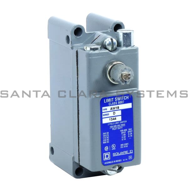 Square D 9007-AW18 Limit Switch 600VAC 15amp Aw Product Image