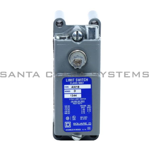 Square D 9007-AW18 Limit Switch 600VAC 15amp Aw Product Image