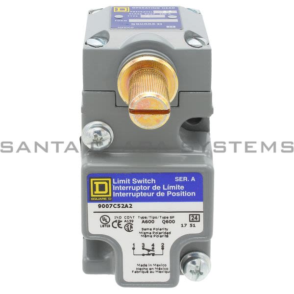 Square D 9007-C52A2 Limit Switch Product Image