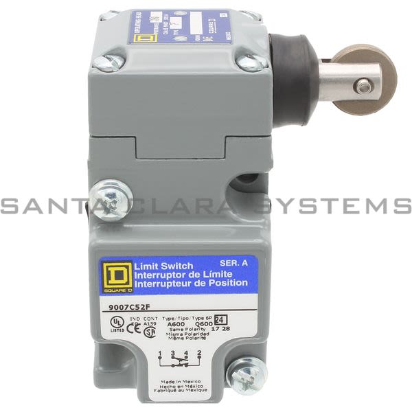 Square D 9007-C52F Limit Switch 600V 10amp Product Image