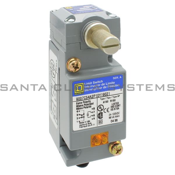 Square D 9007-C54A2P10Y19021 Limit Switch Product Image