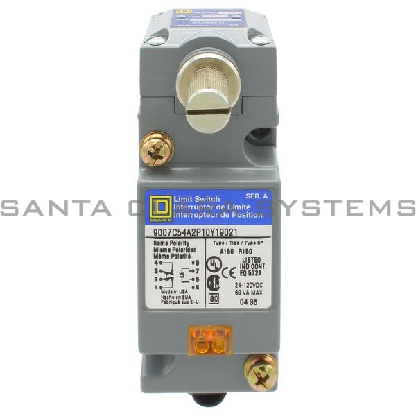 Square D 9007-C54A2P10Y19021 Limit Switch Product Image