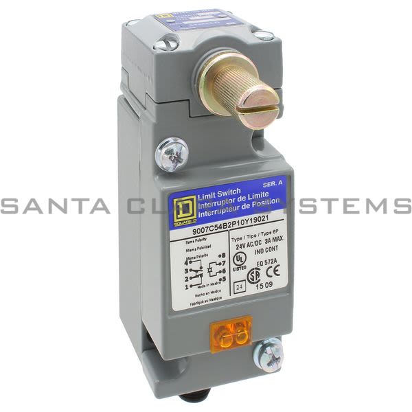 Square D 9007-C54B2P10Y19021 Limit Switch Product Image