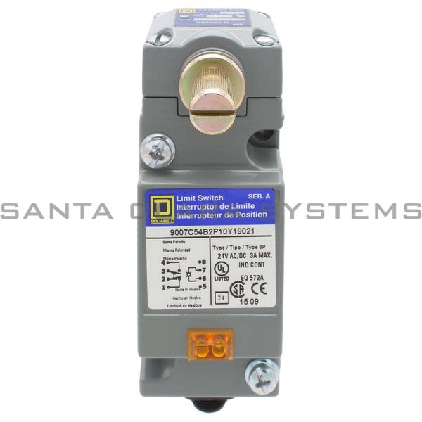 Square D 9007-C54B2P10Y19021 Limit Switch Product Image
