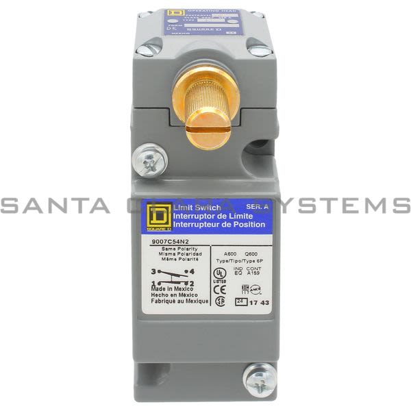 Square D 9007-C54N2 Limit Switch Product Image