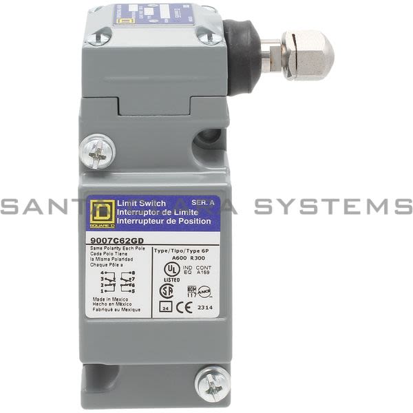 Square D 9007-C62GD Limit Switch Product Image