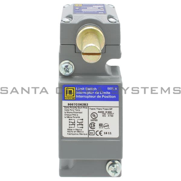 Square D 9007-CO62B2 Limit Switch Product Image