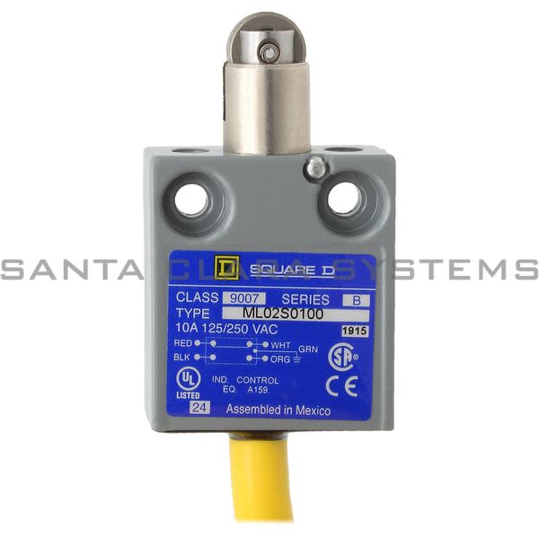 Square D 9007-ML02S0100 Limit Switch 240VAC 10amp Ml +Options Product Image