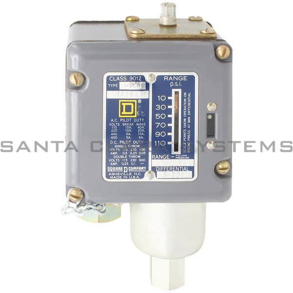 Square D 9012-ACW-1 Pressure Switch Product Image
