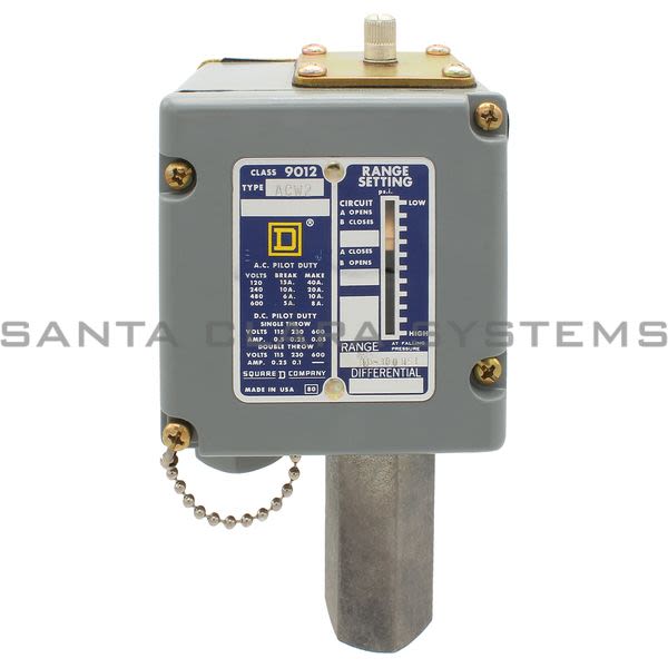 Square D 9012-ACW2 Pressure Switch Product Image