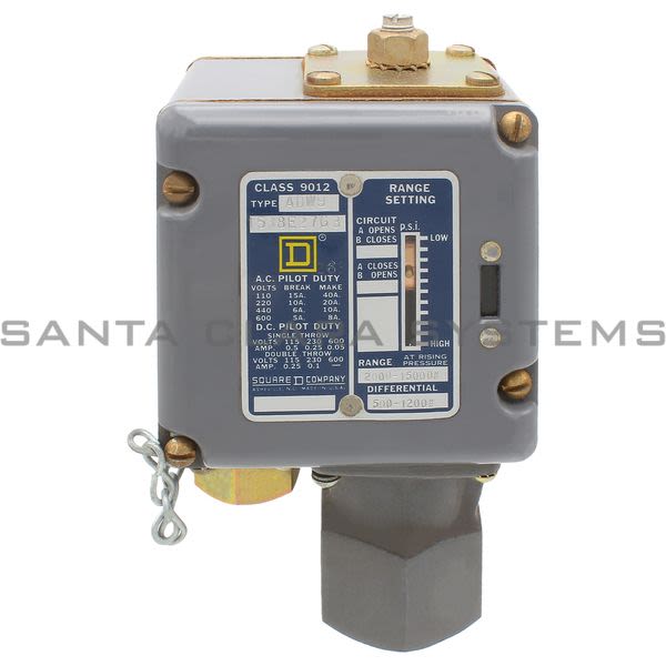Square D 9012-ADW9 Pressure Switch Product Image
