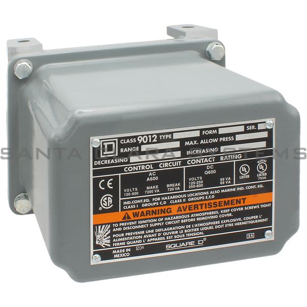 Square D 9012-GAR4 Pressure Switch Product Image