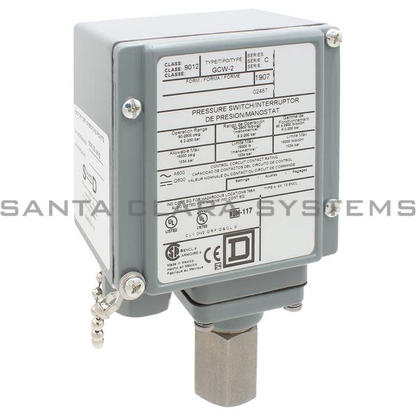 Square D 9012-GCW2 Pressure Switch Product Image