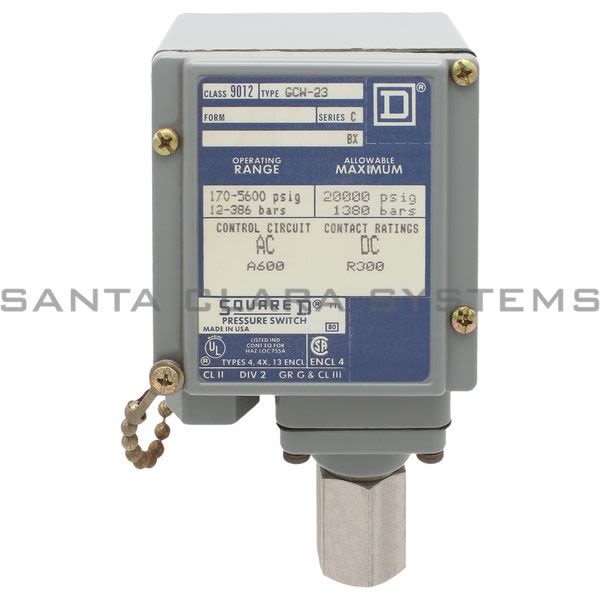 Square D 9012-GCW23 Pressure Switch Product Image